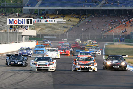 Starten på det foregående løb på Hockenheim.